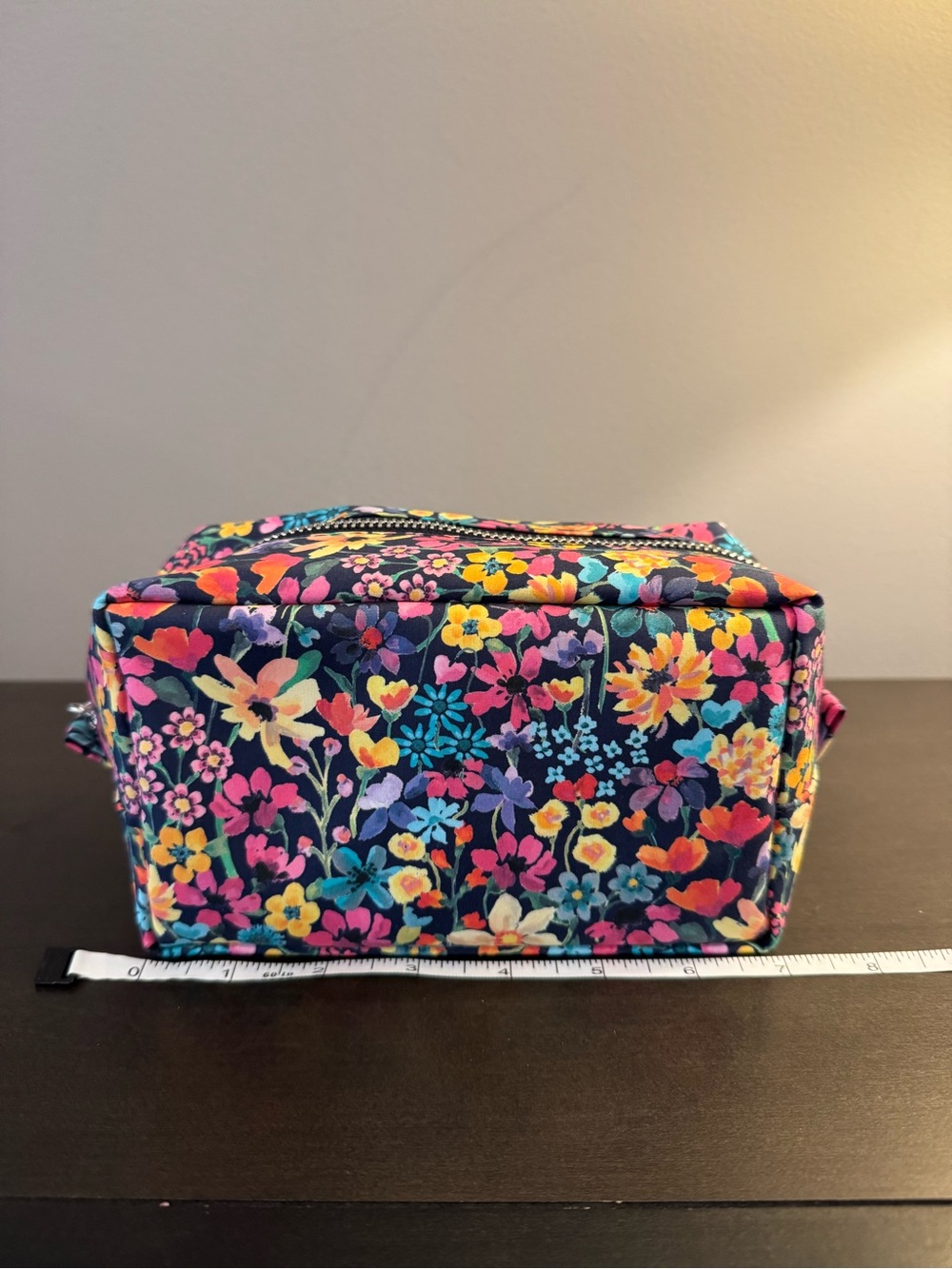 Liberty London Dreams of Summer Nylon Makeup Toiletry Zip Bag 7” x 3.5” x 4” NEW